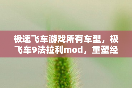 极速飞车游戏所有车型，极飞车9法拉利mod，重塑经典，驰骋虚拟赛道