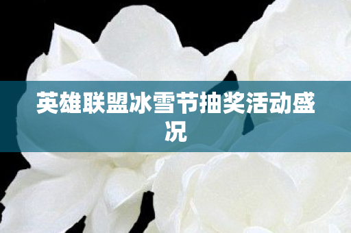 英雄联盟冰雪节抽奖活动盛况 英雄联盟冰雪节抽奖活动盛况