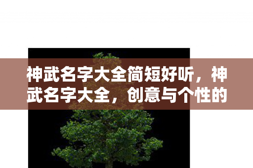 神武名字大全简短好听,神武名字大全,创意与个性的碰撞 神武名字大全简短好听,神武名字大全,创意与个性的碰撞