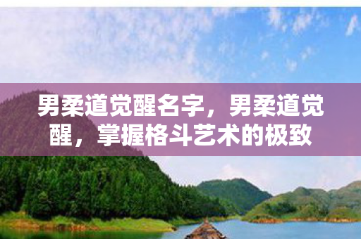 男柔道觉醒名字，男柔道觉醒，掌握格斗艺术的极致
