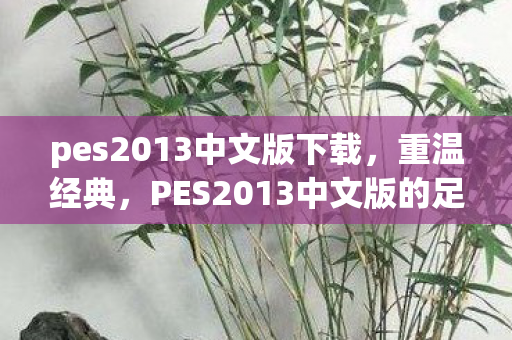 pes2013中文版下载，重温经典，PES2013中文版的足球盛宴