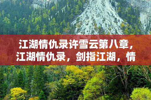 江湖情仇录许雪云第八章,江湖情仇录,剑指江湖,情深义重 江湖情仇录许雪云第八章,江湖情仇录,剑指江湖,情深义重