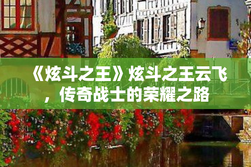 《炫斗之王》炫斗之王云飞,传奇战士的荣耀之路 《炫斗之王》炫斗之王云飞,传奇战士的荣耀之路
