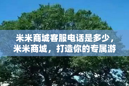 米米商城客服电话是多少，米米商城，打造你的专属游戏世界
