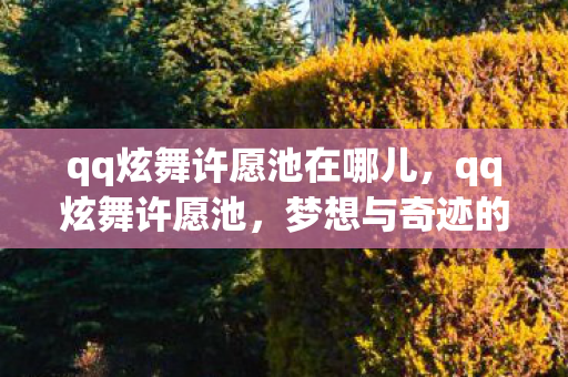 qq炫舞许愿池在哪儿，qq炫舞许愿池，梦想与奇迹的交汇之地