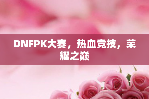 DNFPK大赛，热血竞技，荣耀之巅