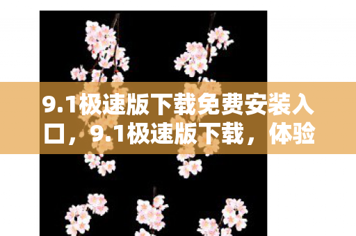 9.1极速版下载免费安装入口，9.1极速版下载，体验全新升级，畅享极速快感