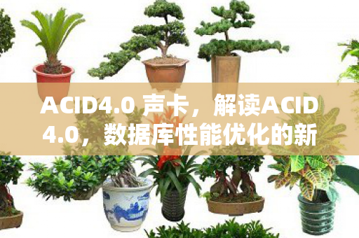 ACID4.0 声卡，解读ACID4.0，数据库性能优化的新标杆