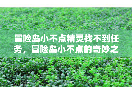 冒险岛小不点精灵找不到任务，冒险岛小不点的奇妙之旅，探索未知，勇往直前