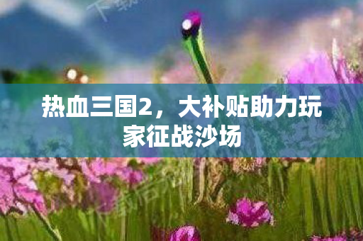 热血三国2，大补贴助力玩家征战沙场