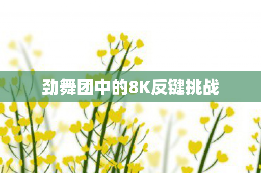 劲舞团中的8K反键挑战