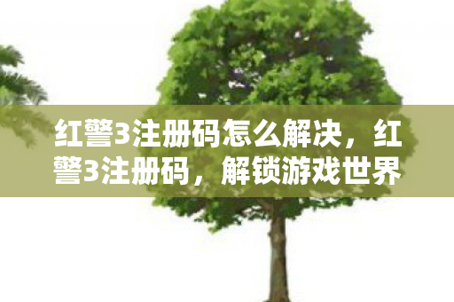红警3注册码怎么解决，红警3注册码，解锁游戏世界的钥匙