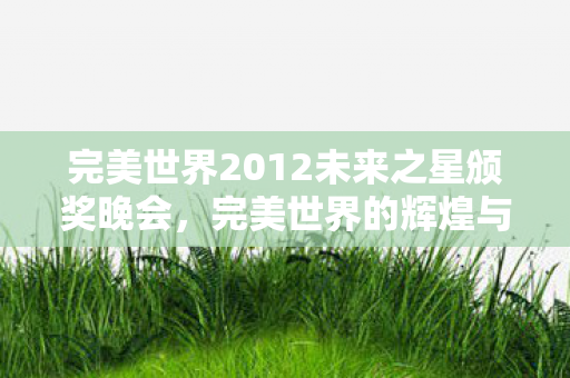 完美世界2012未来之星颁奖晚会，完美世界的辉煌与遗憾，2012年的经典与未来展望