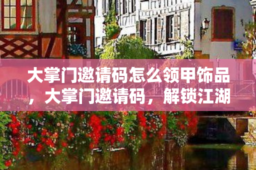 大掌门邀请码怎么领甲饰品，大掌门邀请码，解锁江湖新世界的神秘钥匙