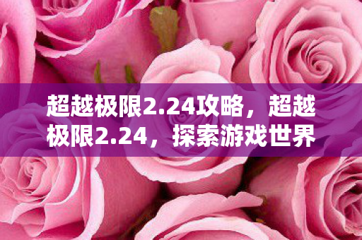 超越极限2.24攻略，超越极限2.24，探索游戏世界的无限可能