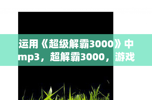 运用《超级解霸3000》中mp3，超解霸3000，游戏世界的探索与体验