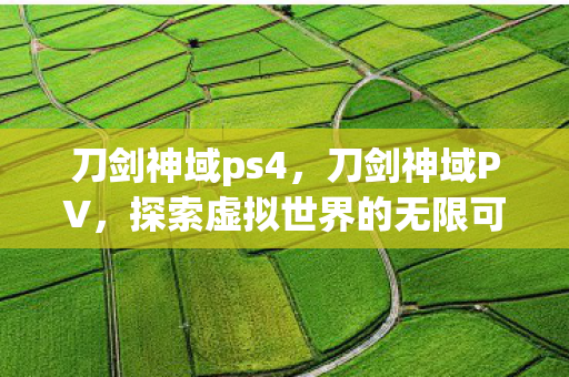 刀剑神域ps4，刀剑神域PV，探索虚拟世界的无限可能