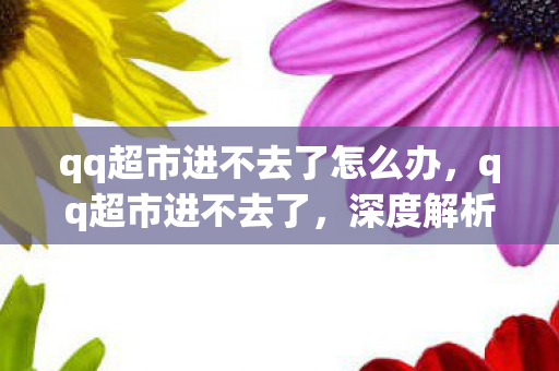 qq超市进不去了怎么办，qq超市进不去了，深度解析背后的原因与解决方案