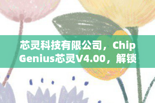 芯灵科技有限公司，ChipGenius芯灵V4.00，解锁芯片调试新境界
