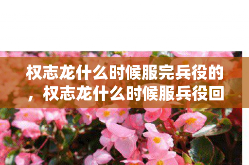 权志龙什么时候服完兵役的，权志龙什么时候服兵役回来