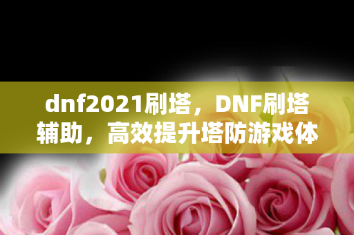 dnf2021刷塔，DNF刷塔辅助，高效提升塔防游戏体验