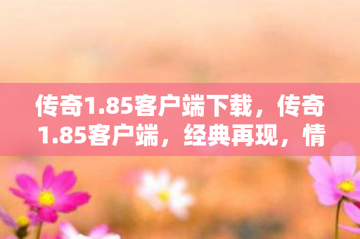 传奇1.85客户端下载，传奇1.85客户端，经典再现，情怀依旧