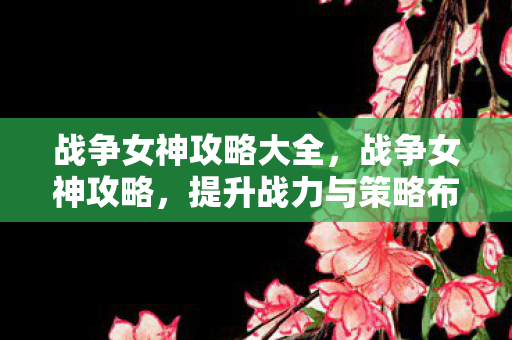 战争女神攻略大全，战争女神攻略，提升战力与策略布局的全面指南