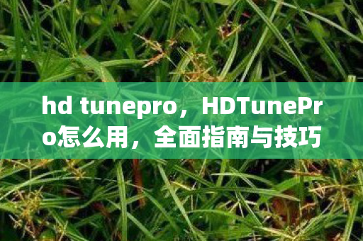 hd tunepro，HDTunePro怎么用，全面指南与技巧