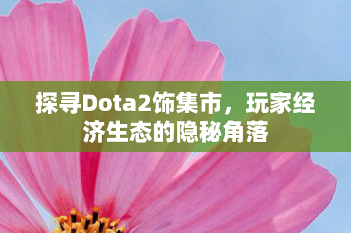 探寻Dota2饰集市，玩家经济生态的隐秘角落