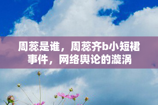 周蕊是谁，周蕊齐b小短裙事件，网络舆论的漩涡