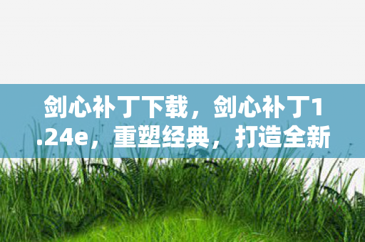 剑心补丁下载，剑心补丁1.24e，重塑经典，打造全新游戏体验