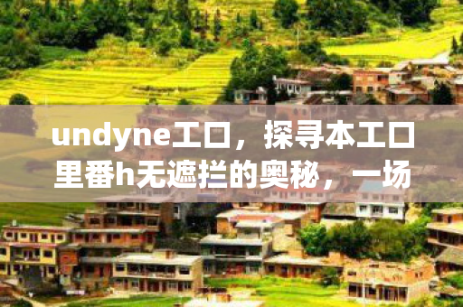 undyne工口，探寻本工口里番h无遮拦的奥秘，一场视觉与心灵的盛宴