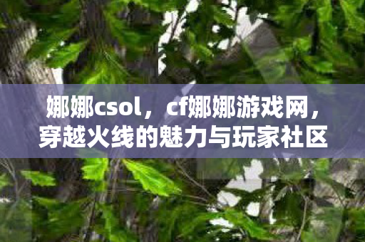 娜娜csol，cf娜娜游戏网，穿越火线的魅力与玩家社区