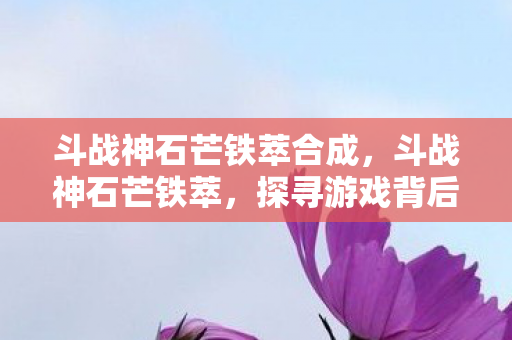 斗战神石芒铁萃合成，斗战神石芒铁萃，探寻游戏背后的独特魅力