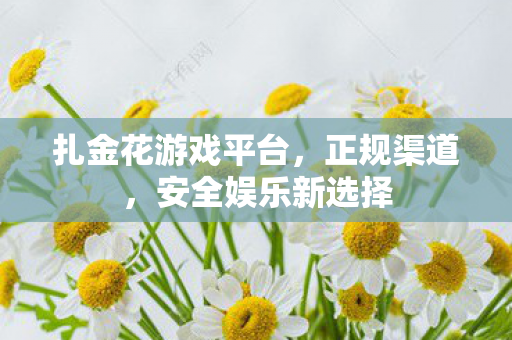 扎金花游戏平台，正规渠道，安全娱乐新选择