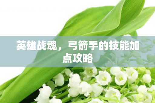 英雄战魂，弓箭手的技能加点攻略