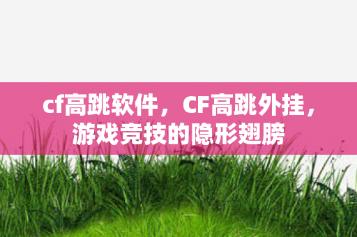 cf高跳软件，CF高跳外挂，游戏竞技的隐形翅膀