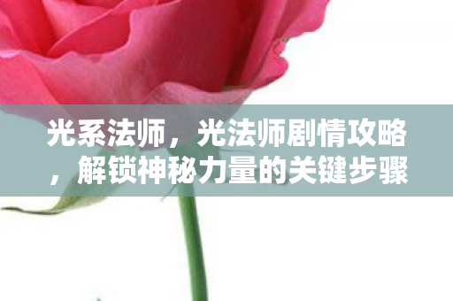 光系法师，光法师剧情攻略，解锁神秘力量的关键步骤