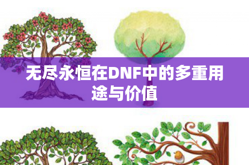 无尽永恒在DNF中的多重用途与价值