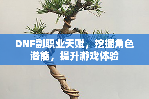 DNF副职业天赋，挖掘角色潜能，提升游戏体验