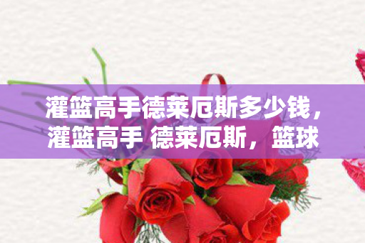 灌篮高手德莱厄斯多少钱，灌篮高手 德莱厄斯，篮球场上的艺术大师