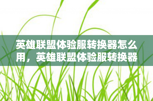 英雄联盟体验服转换器怎么用，英雄联盟体验服转换器，解锁全新游戏体验