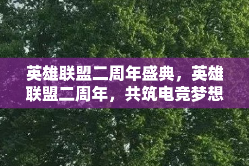 英雄联盟二周年盛典，英雄联盟二周年，共筑电竞梦想，携手前行
