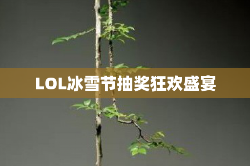 LOL冰雪节抽奖狂欢盛宴