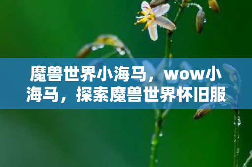 魔兽世界小海马，wow小海马，探索魔兽世界怀旧服中的经典与情怀