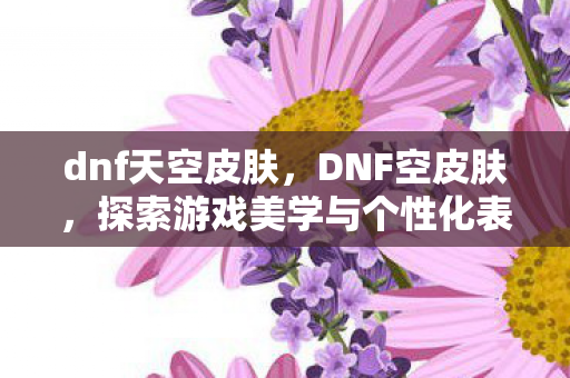dnf天空皮肤，DNF空皮肤，探索游戏美学与个性化表达的边界
