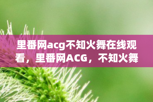 里番网acg不知火舞在线观看，里番网ACG，不知火舞的绮丽幻想