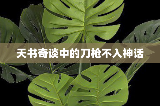 天书奇谈中的刀枪不入神话