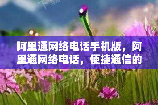 阿里通网络电话手机版，阿里通网络电话，便捷通信的新选择