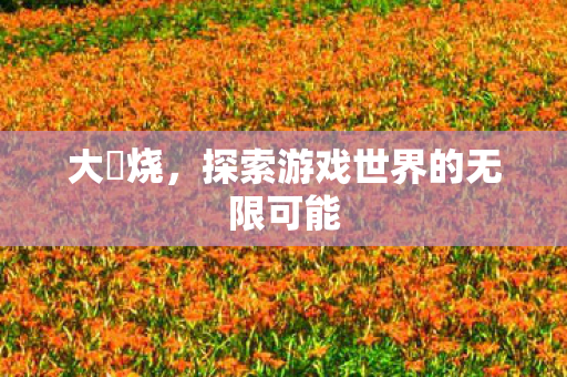 大屌烧，探索游戏世界的无限可能